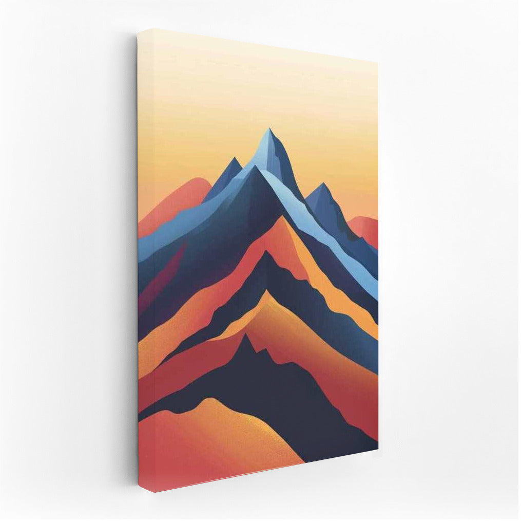 Abstract Mountains: Warm Gradients in Minimalism