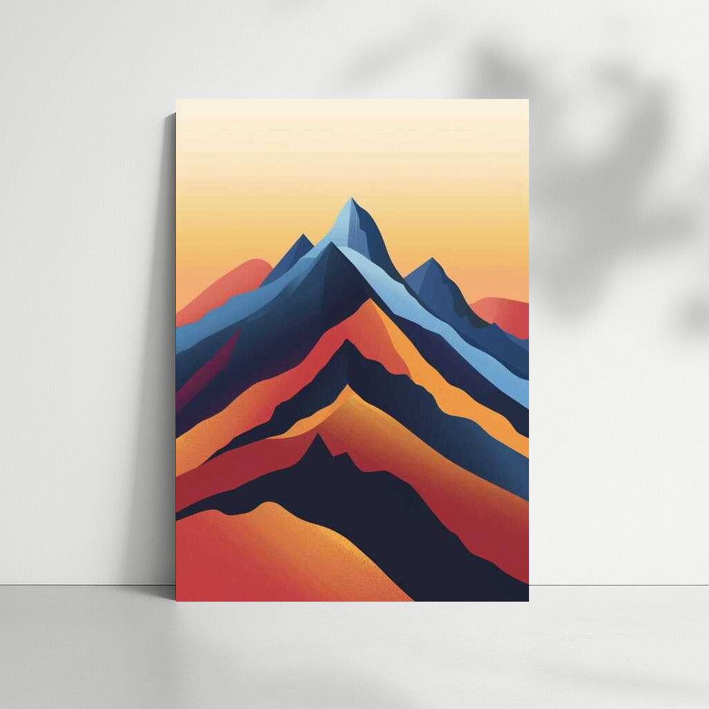Abstract Mountains: Warm Gradients in Minimalism