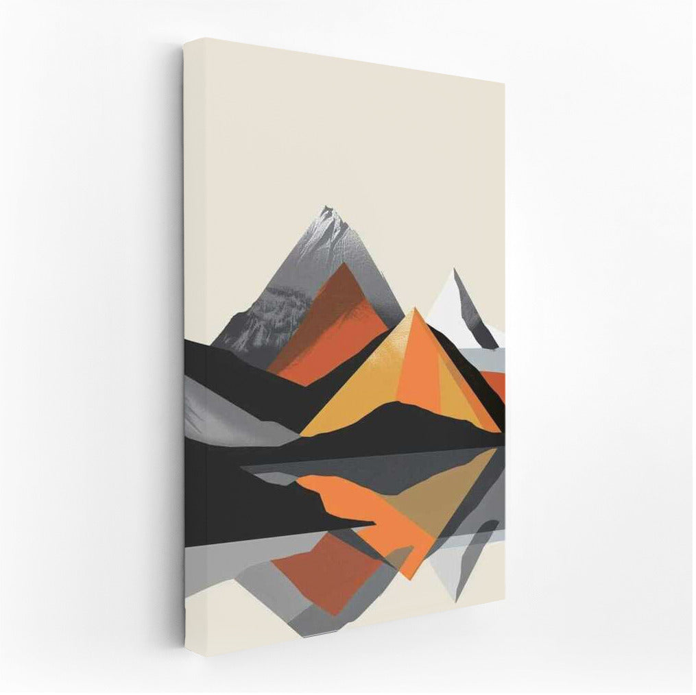 Mountain Harmony: Minimalism and Reflections