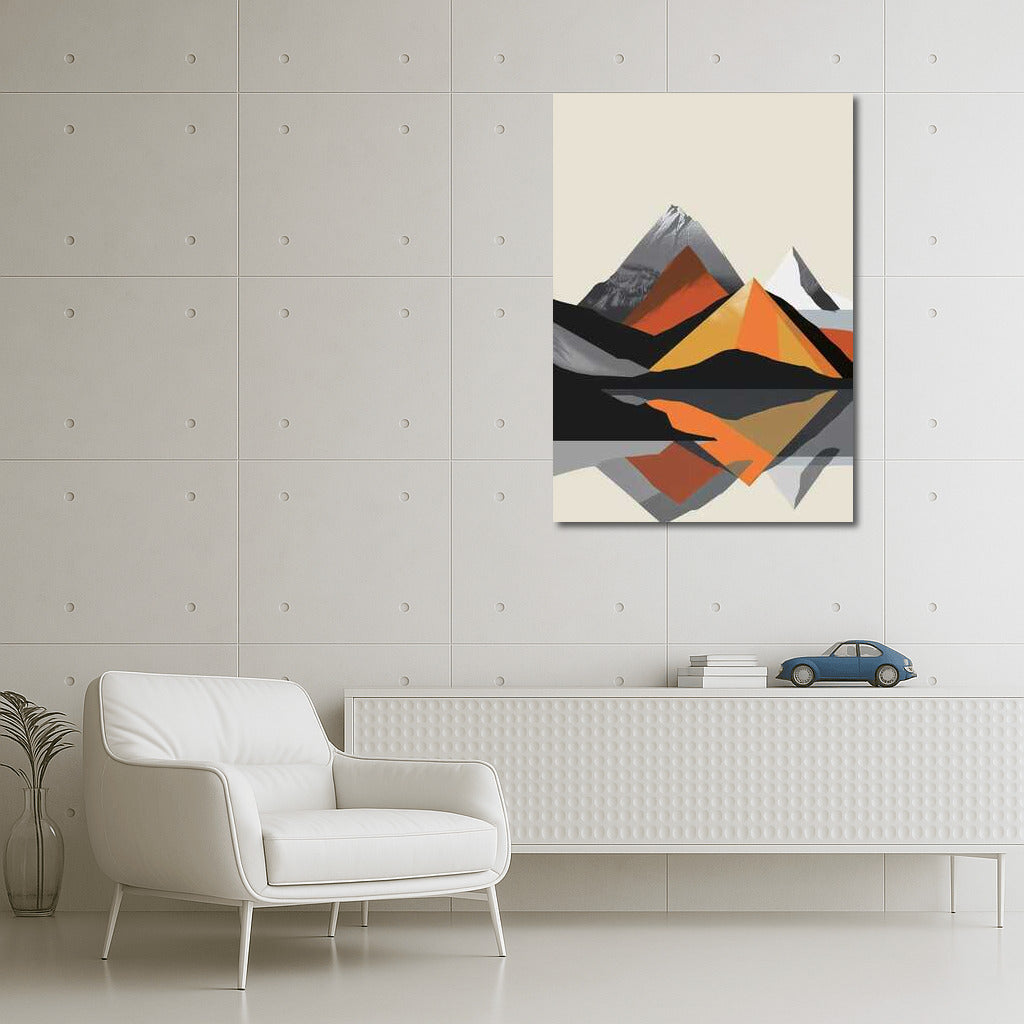 Mountain Harmony: Minimalism and Reflections