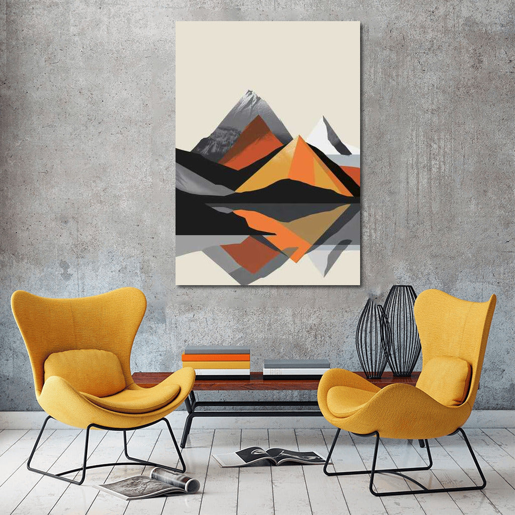 Mountain Harmony: Minimalism and Reflections