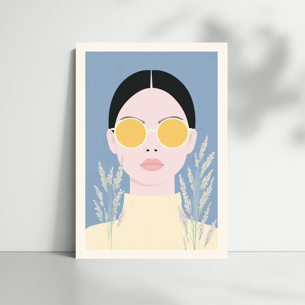 Mysterious Figure in Glasses: Natural Minimalism