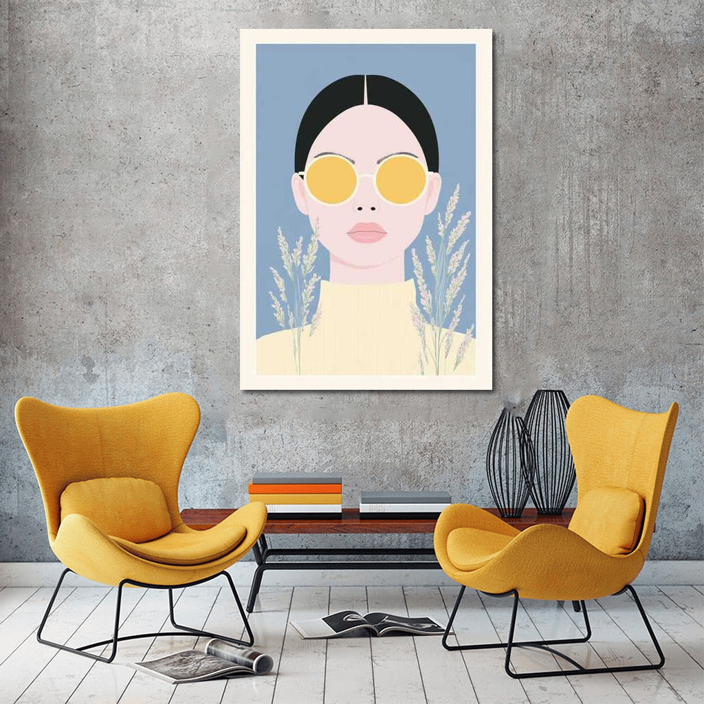 Mysterious Figure in Glasses: Natural Minimalism