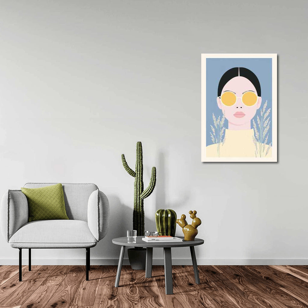 Mysterious Figure in Glasses: Natural Minimalism