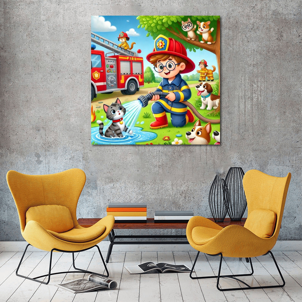 Little Fireman and His Furry Crew: Save the Day