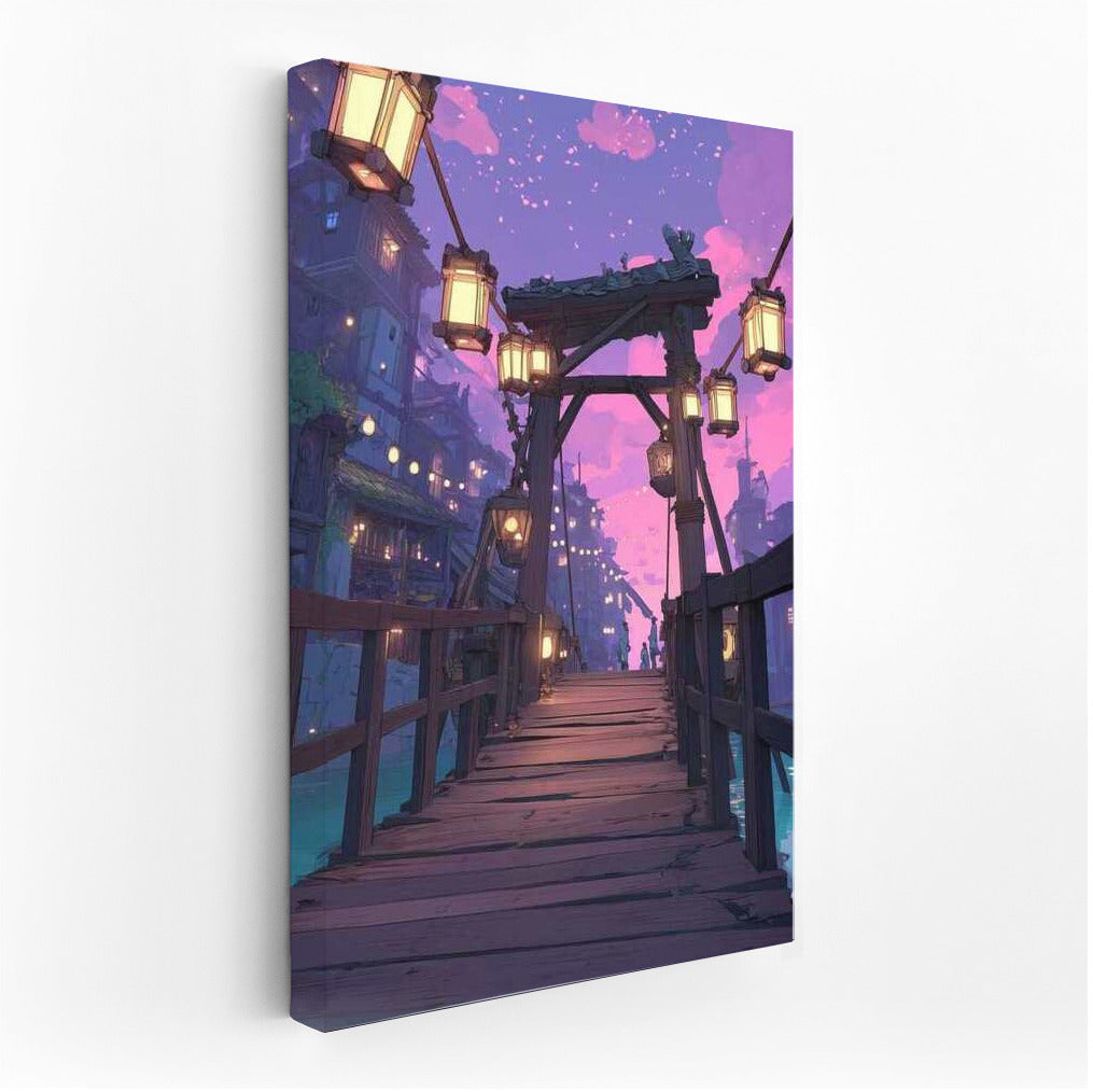 The Magic of the Architectural Bridge by Lantern Light