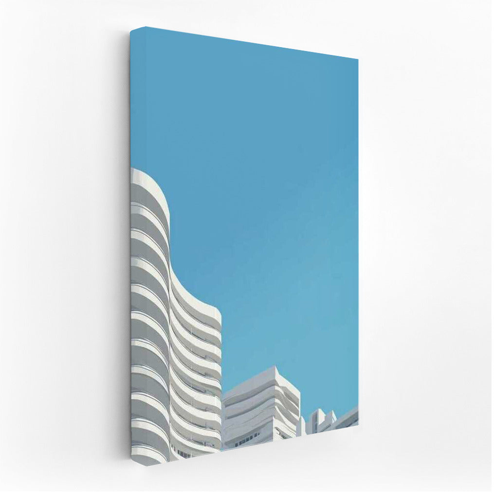 Modern Elegance: Blue Sky and Architectural Lines