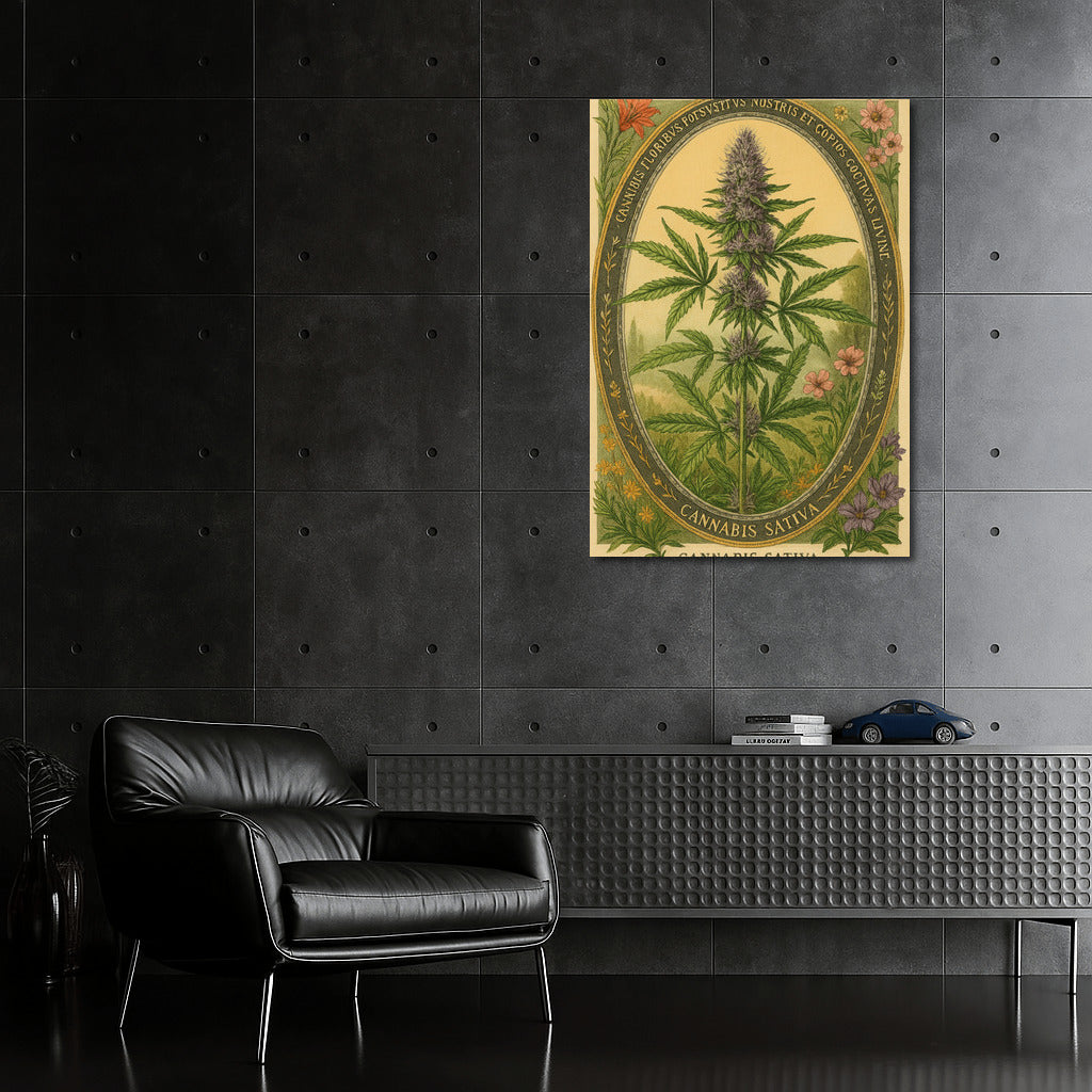 Elegant Oval: Cannabis Sativa for Nature and Style Lovers