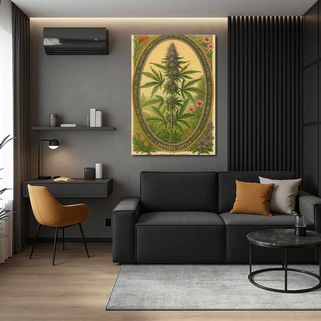 Elegant Oval: Cannabis Sativa for Nature and Style Lovers