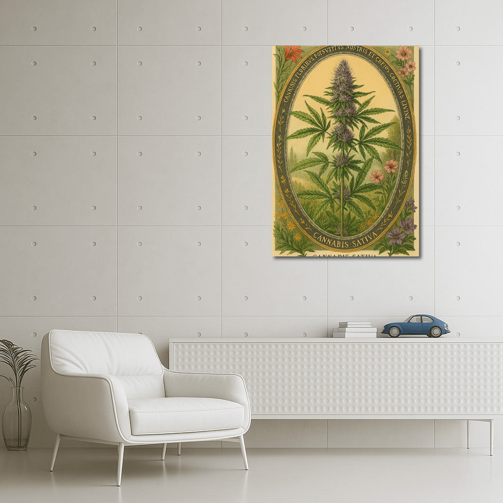 Elegant Oval: Cannabis Sativa for Nature and Style Lovers