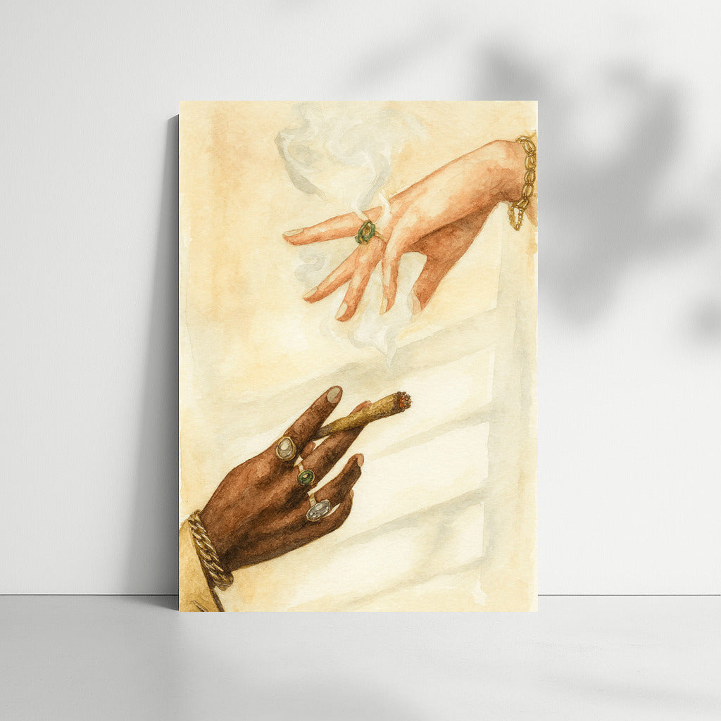 Dance of the Smoky Clouds: Graceful Hands and Cannabis