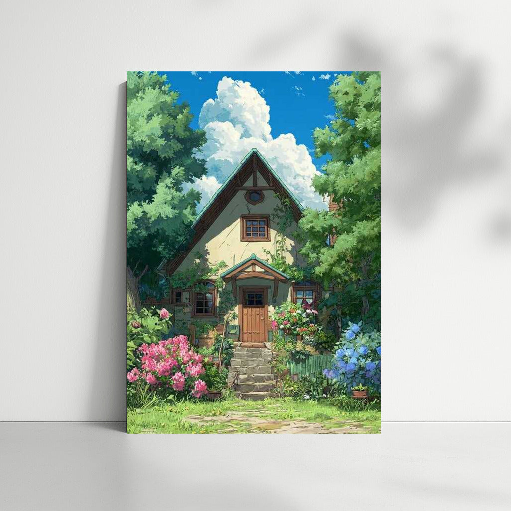 Magic House in Blooming Garden: Cottagecore Coziness
