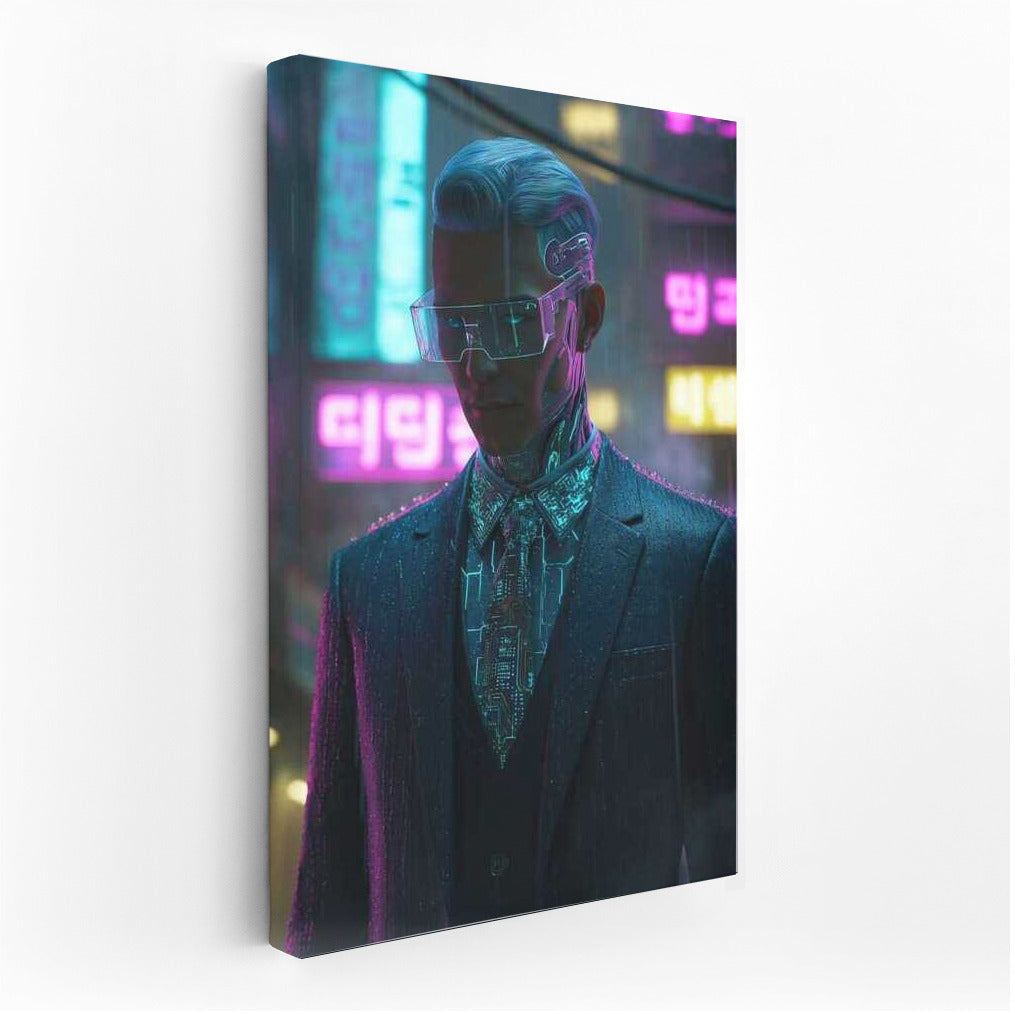 Neon City: Digital Harmony in Cyberpunk Style