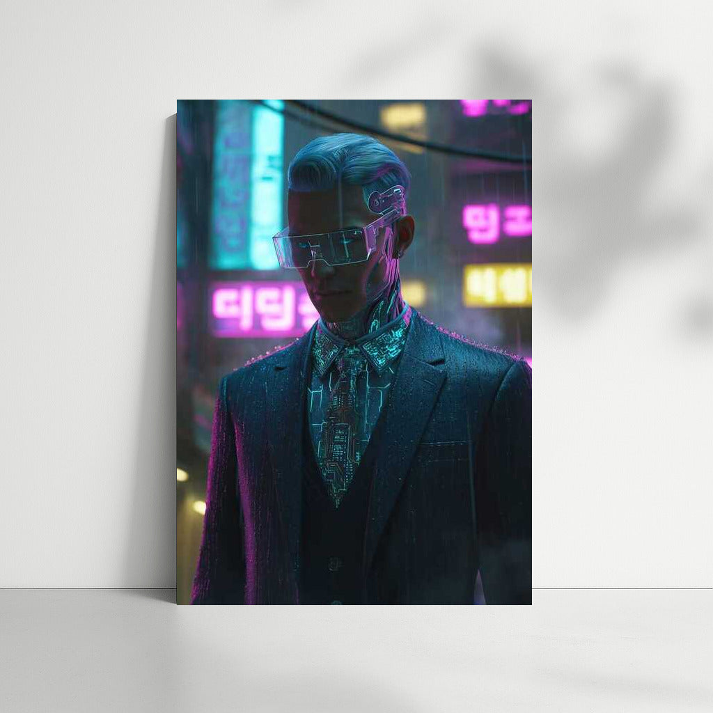 Neon City: Digital Harmony in Cyberpunk Style