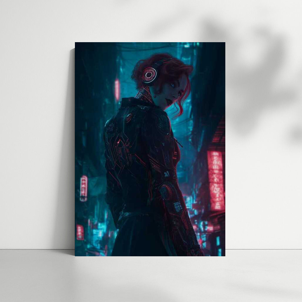 Neon Wanderer: The Mystery of the Metropolis in Cyberpunk Style