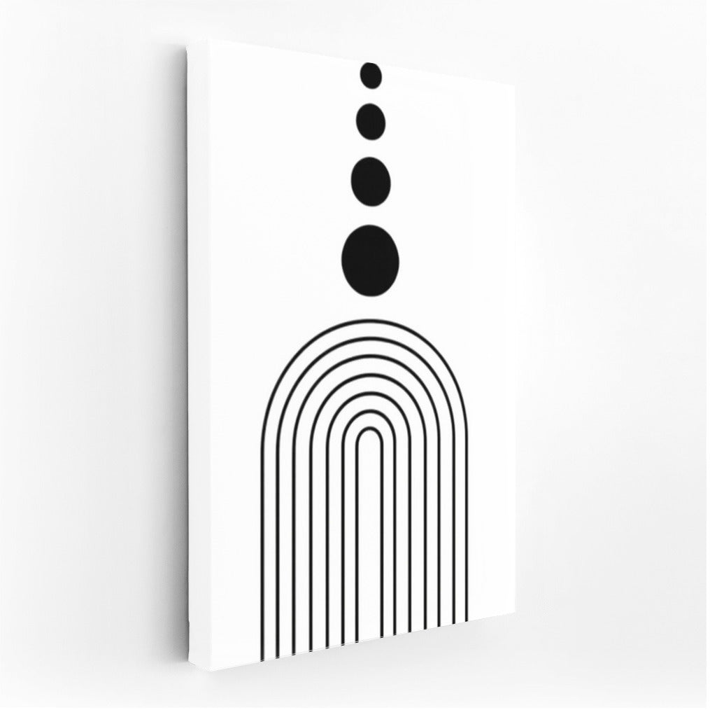 Black Arcs and Circles: Geometric Minimalism for Modern Interiors