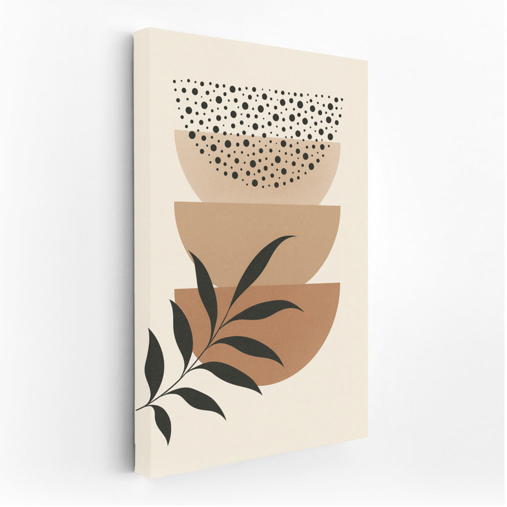 Geometry of Semicircles and Leaves: Stylish Decor for Interior