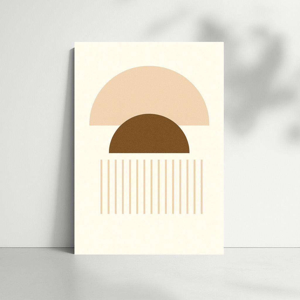 Harmony of Semicircles: Elegant Geometric Design for Interior