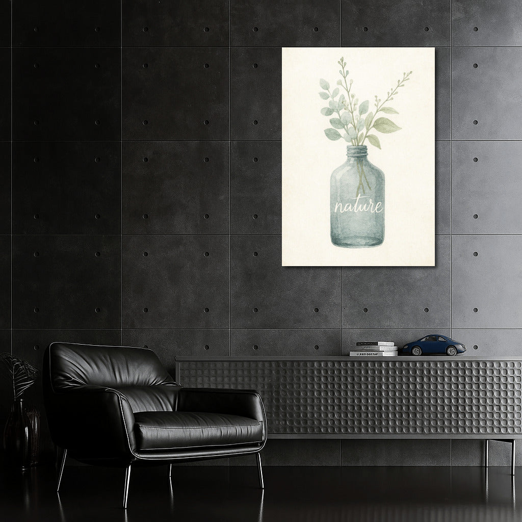 Delicate Flowers in a Glass Vase: Harmony of Nature for the Interior
