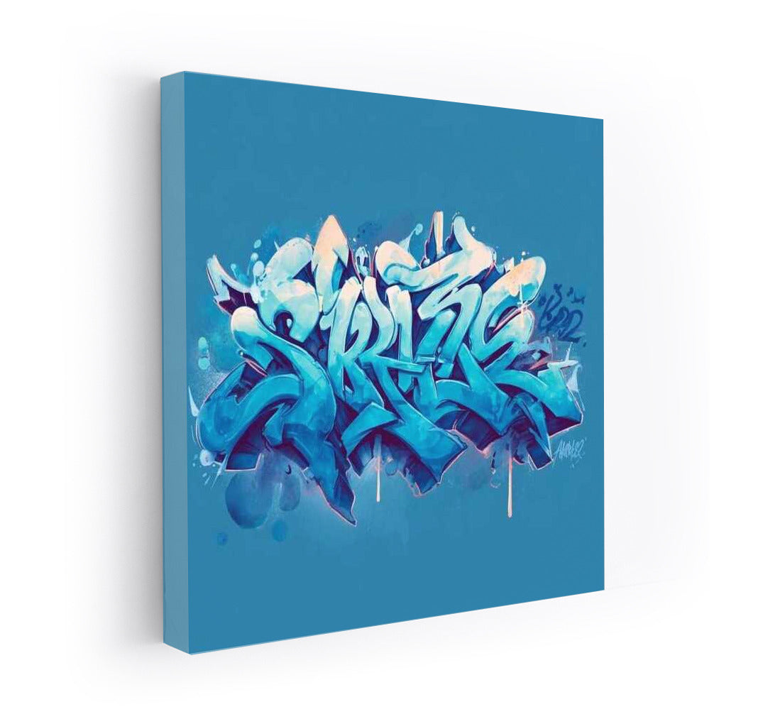 Urban Whirlwind: Dynamic Graffiti Pattern for Interior
