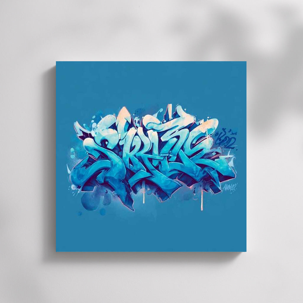 Urban Whirlwind: Dynamic Graffiti Pattern for Interior