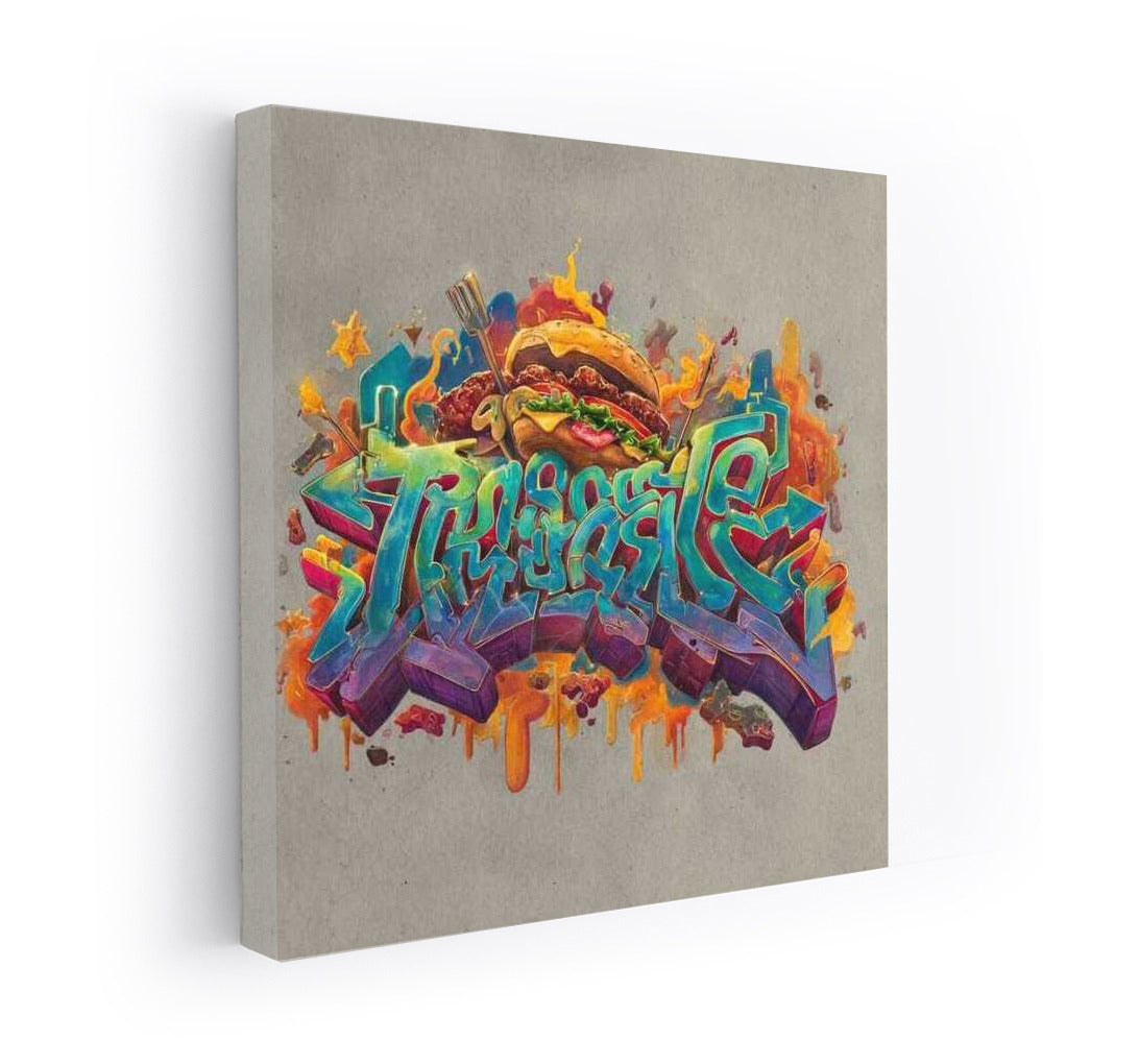 Graffiti Burger: Explosion of Colors and Street Energy
