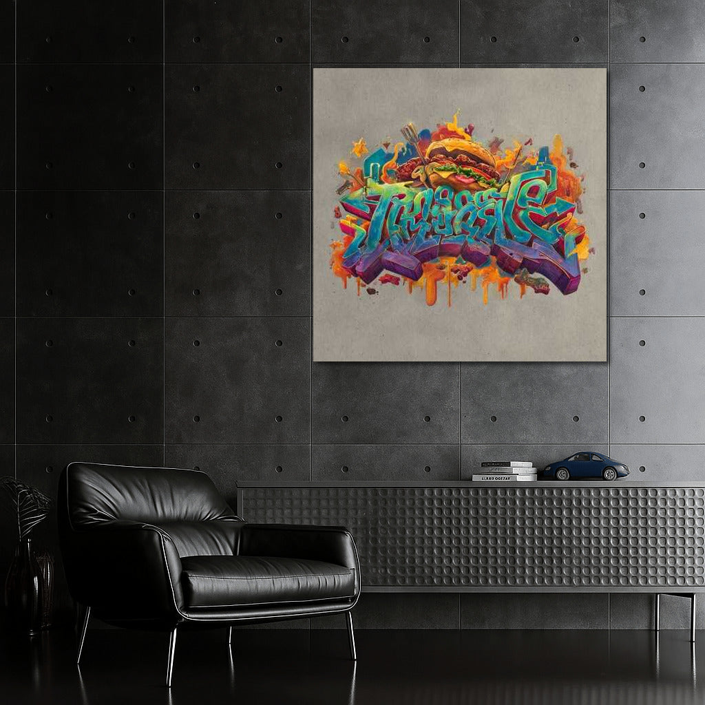 Graffiti Burger: Explosion of Colors and Street Energy