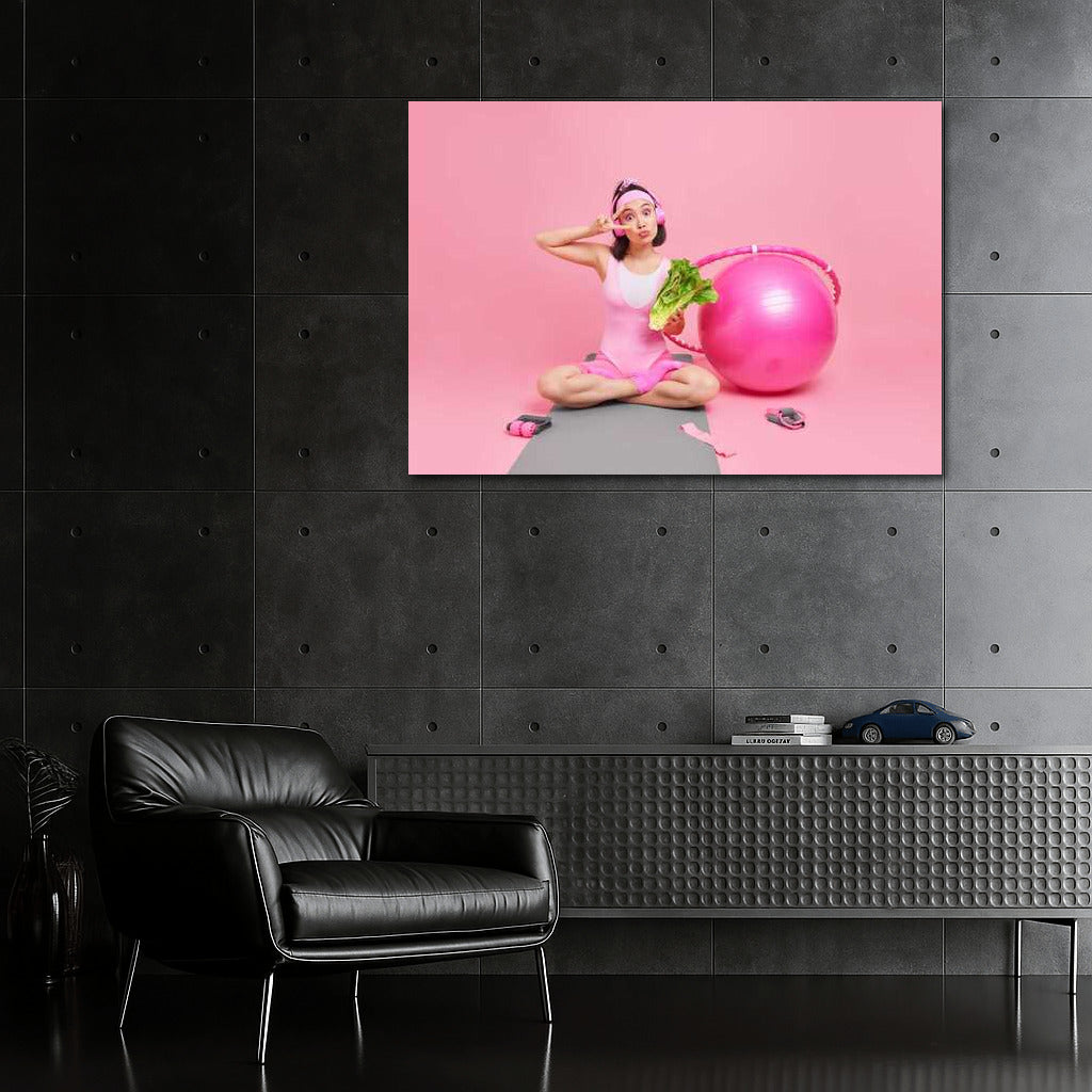Energy and Balance: Healthy Living in Pink