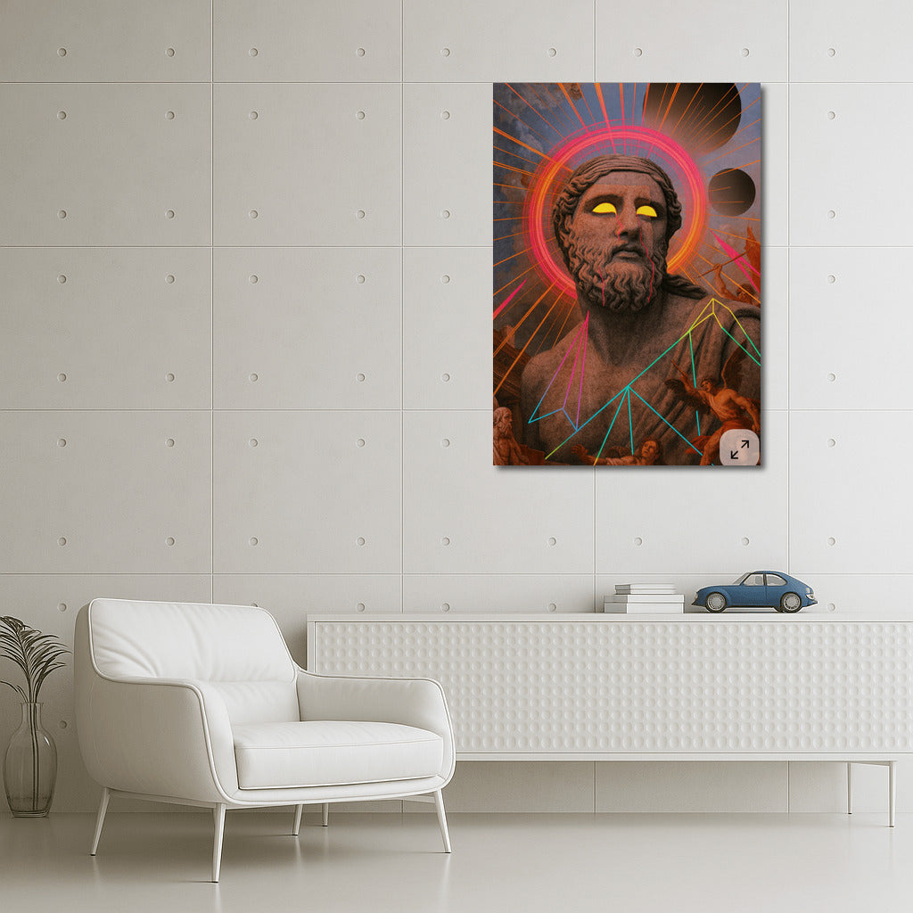 Mystical Sculpture: Vivid Hipster Look
