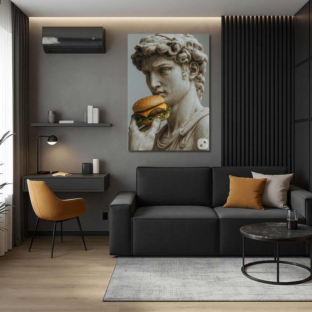 Ironic Burger: Taste of Humor on the Wall
