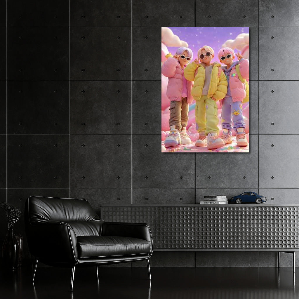Pastel Swirl: Vibrant Looks of K Pop Korean Culture