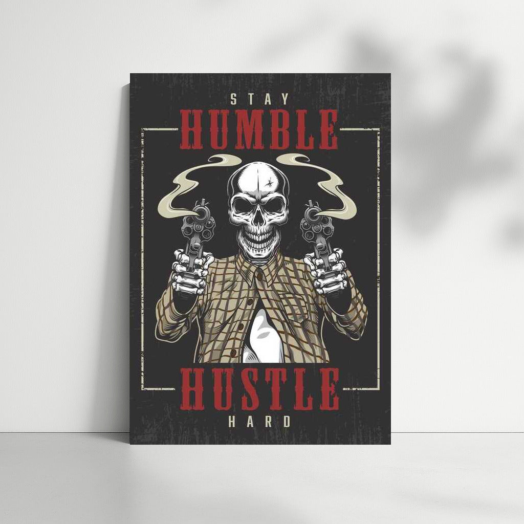Skull and Revolvers: Symbol of Humility and Perseverance for Man Cave