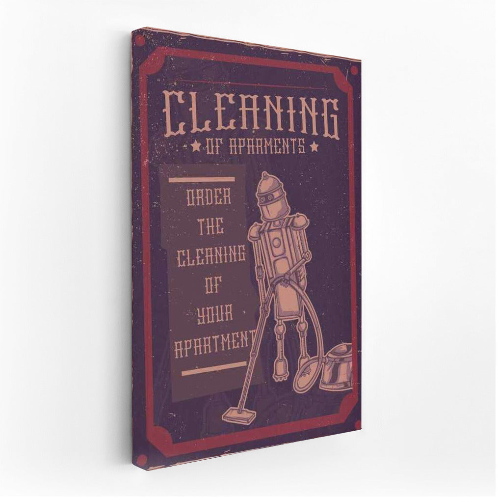 Retro Robot Cleaner: Style for Your Man Cave