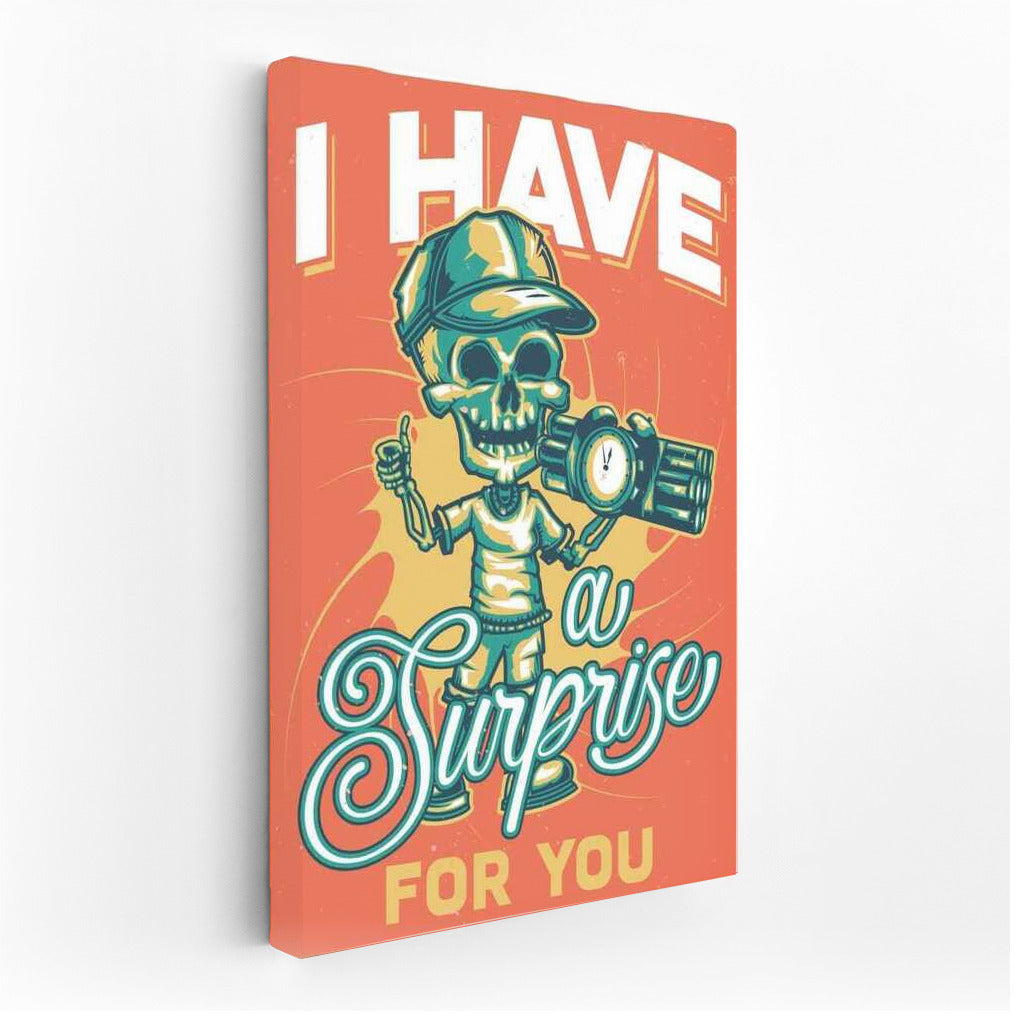 Skeleton in a Cap: Hourly Surprise for Man Cave