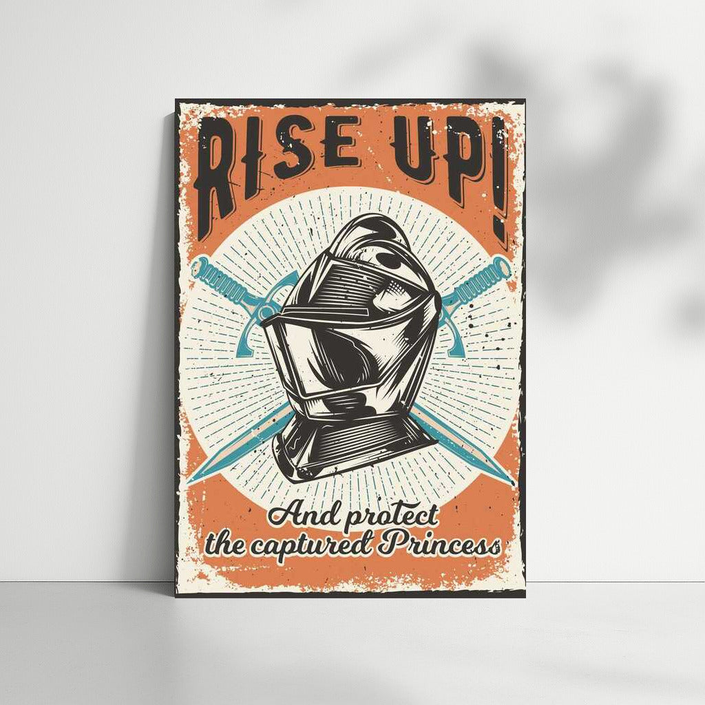 Knight Helmet and Swords: Epic Adventure for Man Cave