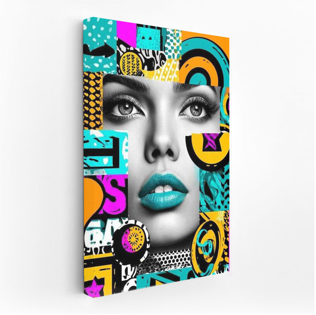 Monochrome Explosion of Color: Vivid Maximalist Masterpiece