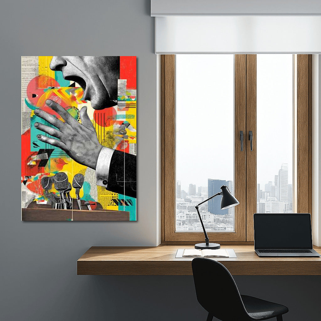 Maxim Energy: Abstract Face and Microphones