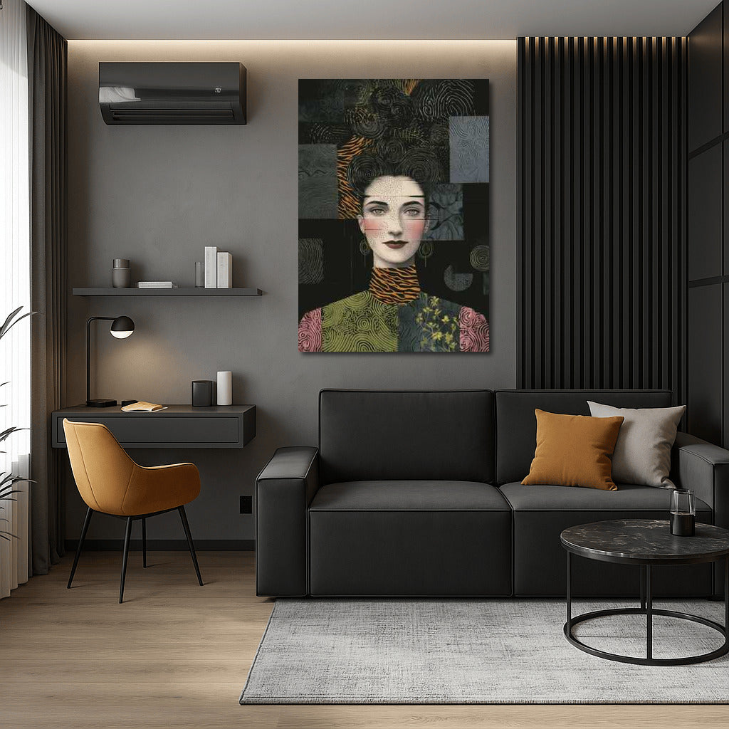 Symphony of Fantasies: Maximalist Portrait in Patterns and Colors