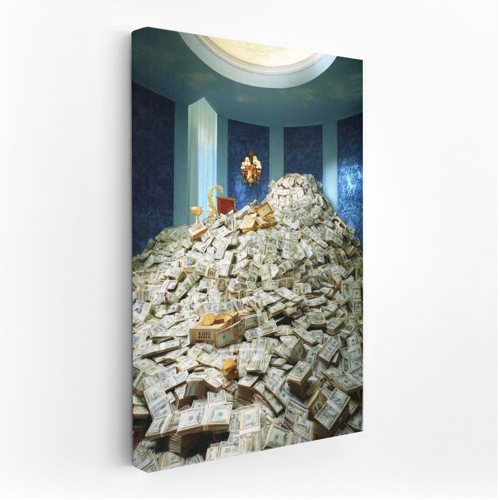 The Golden Throne of Wealth on Top of the Money Mountain