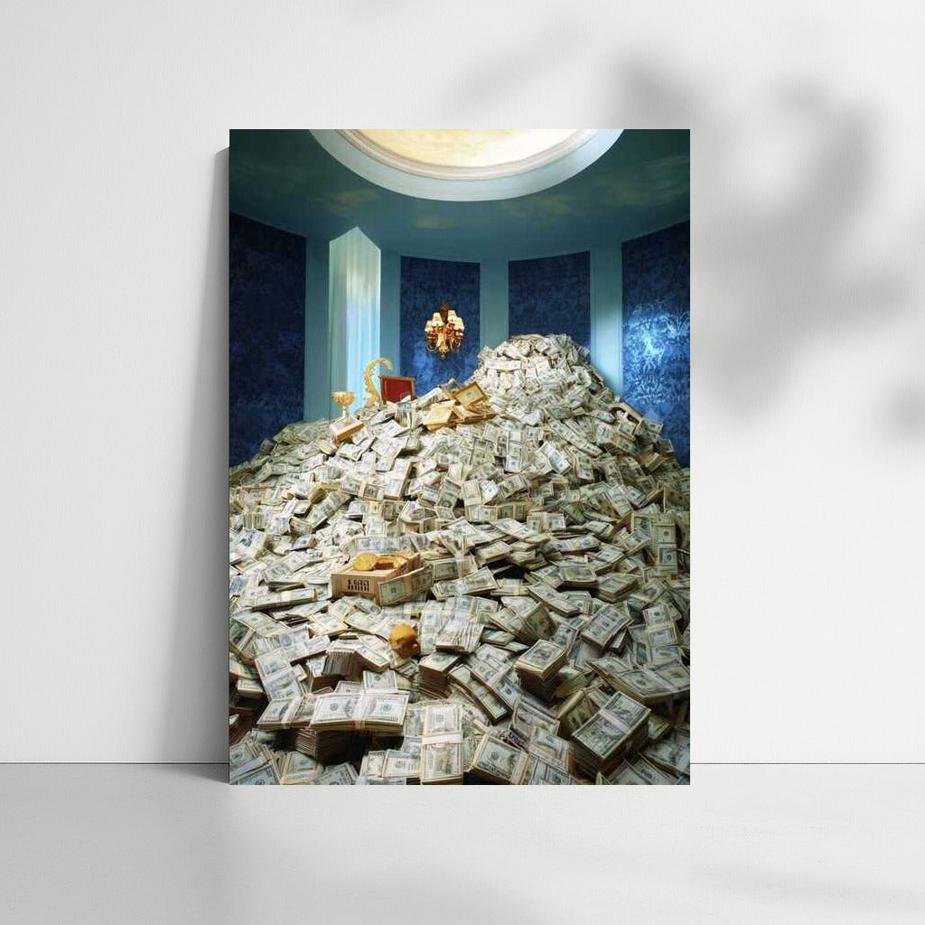 The Golden Throne of Wealth on Top of the Money Mountain