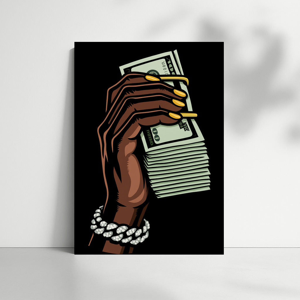 The Power of Success: Hand with a Stack of Money