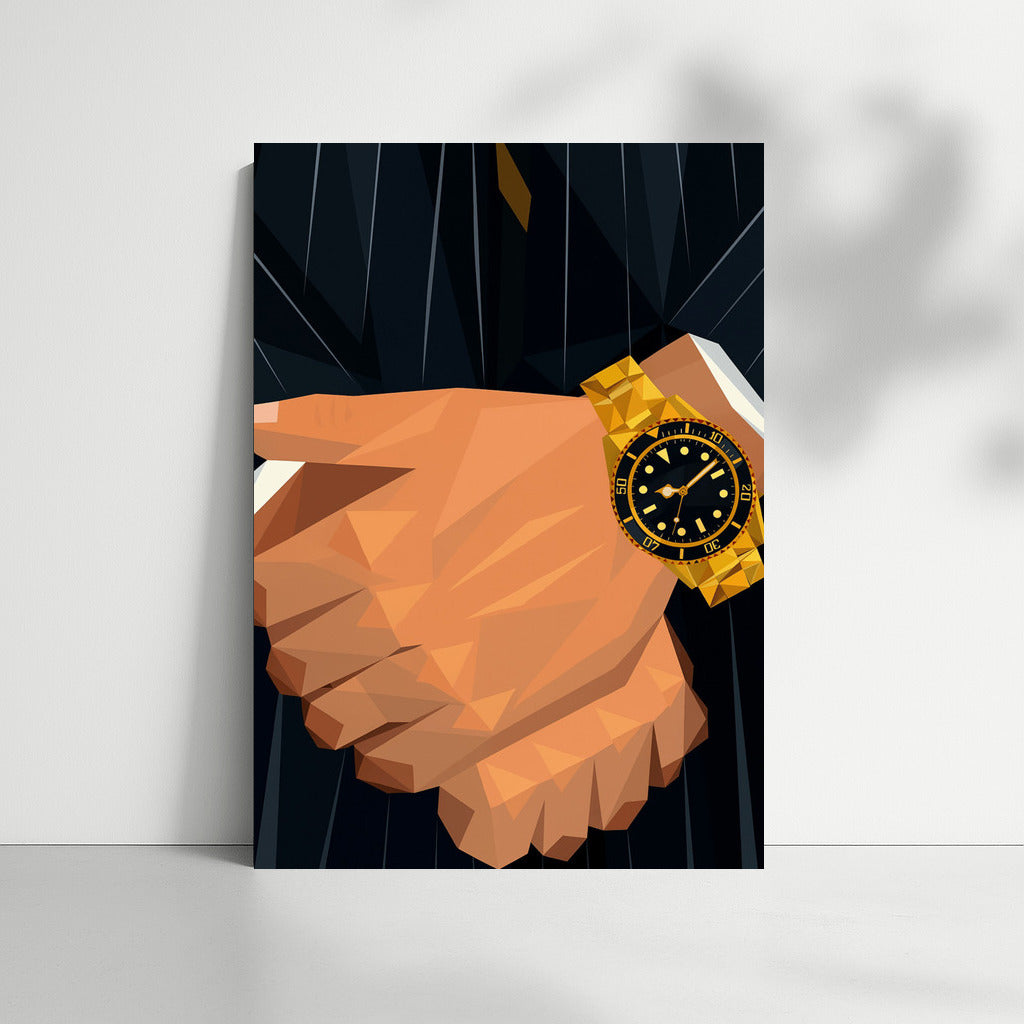 Golden Watch of Success: Symbol of Power and Style in the Interior