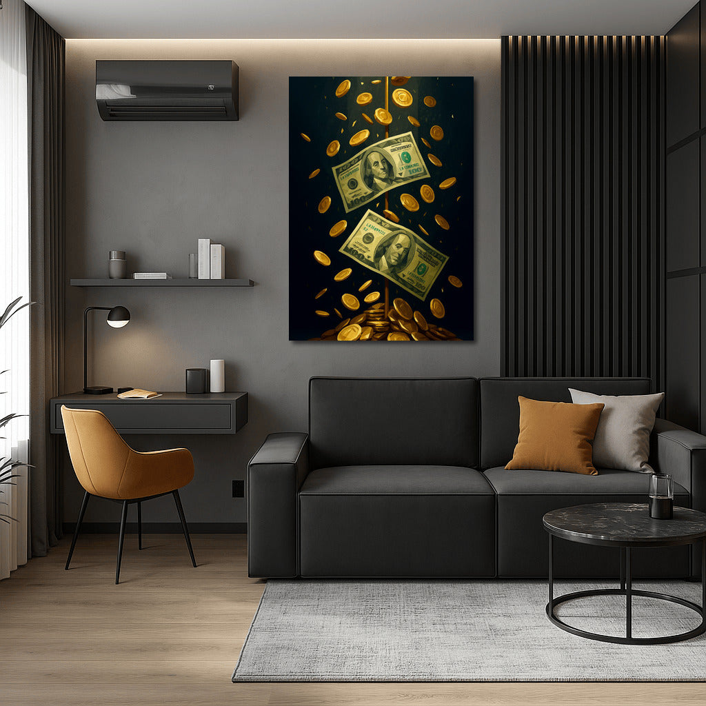 Dance of Abundance: Gold and Banknotes