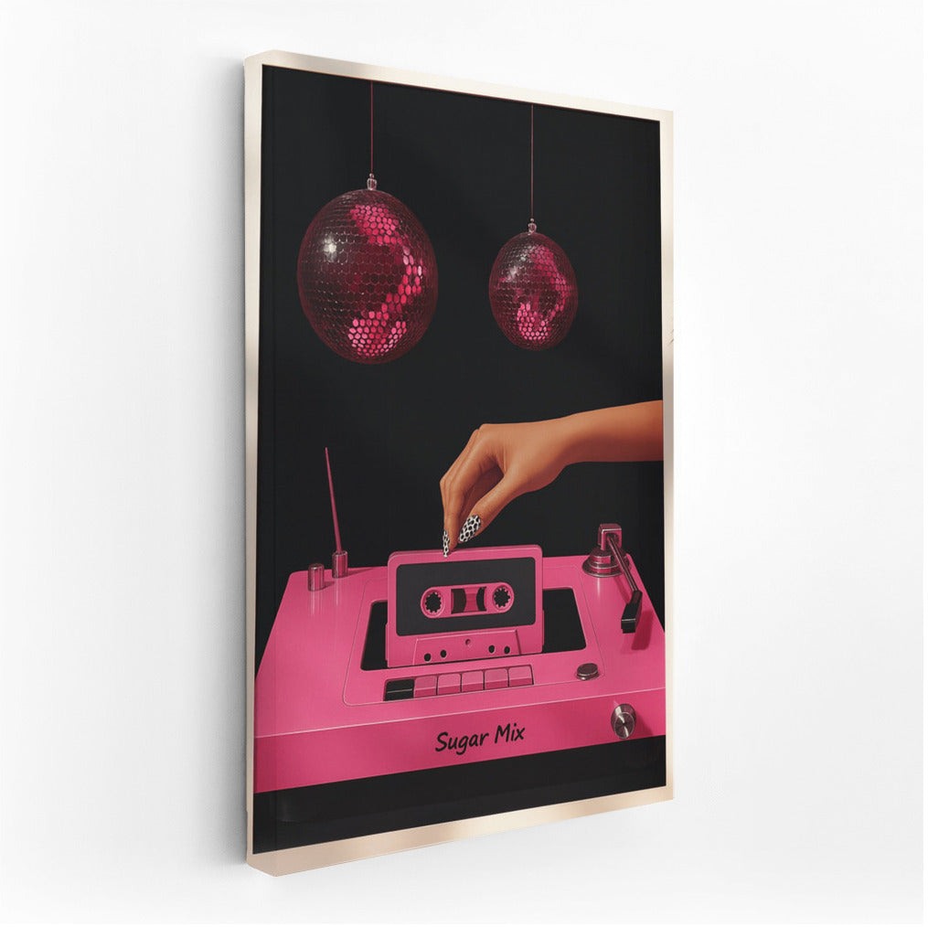 Retro record player and cassette: stylish accent in the interior