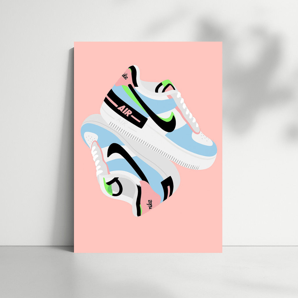 Iconic Nike Air Sneakers: Bright Accent in the Interior
