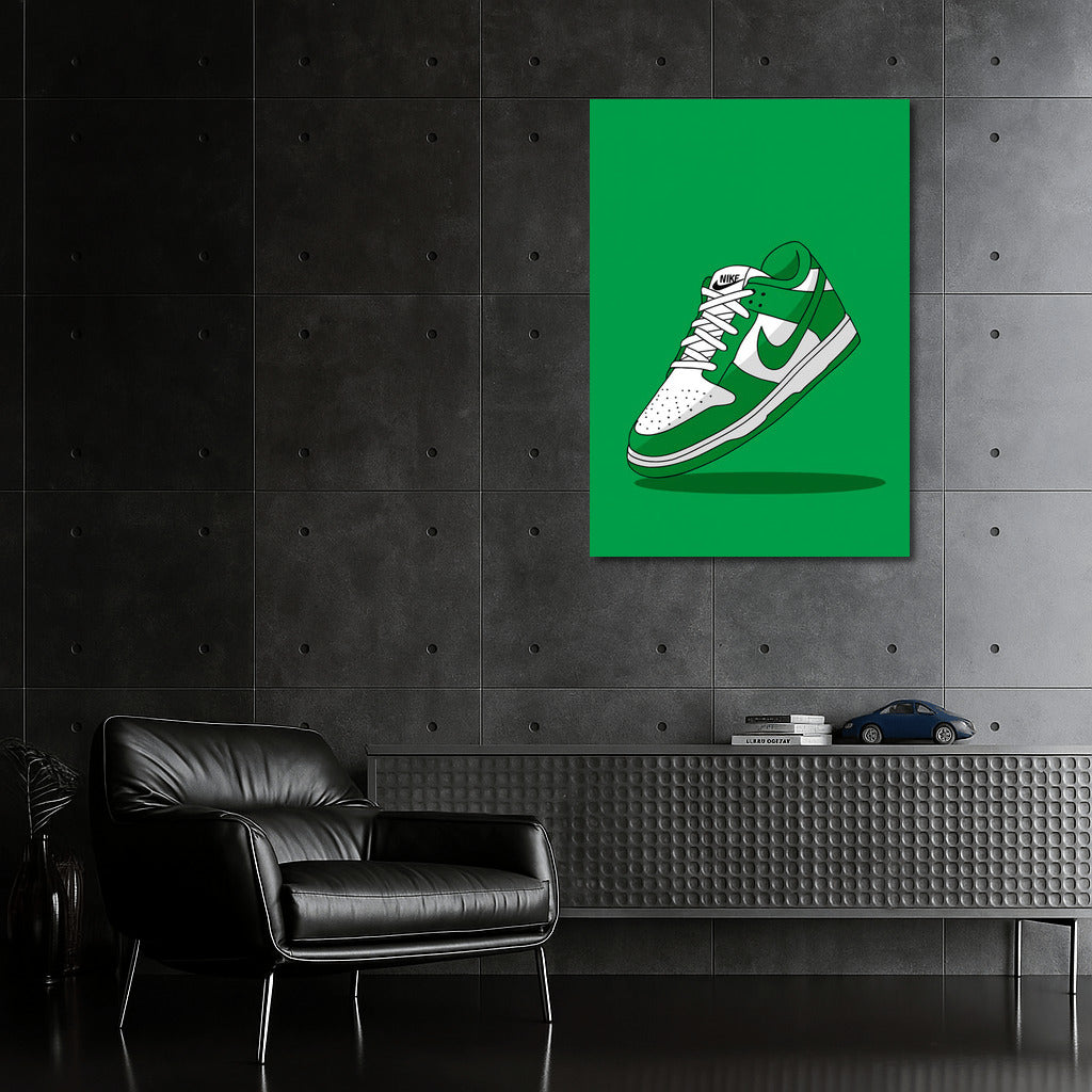 Green Nike Sneakers: Dynamic and Fresh
