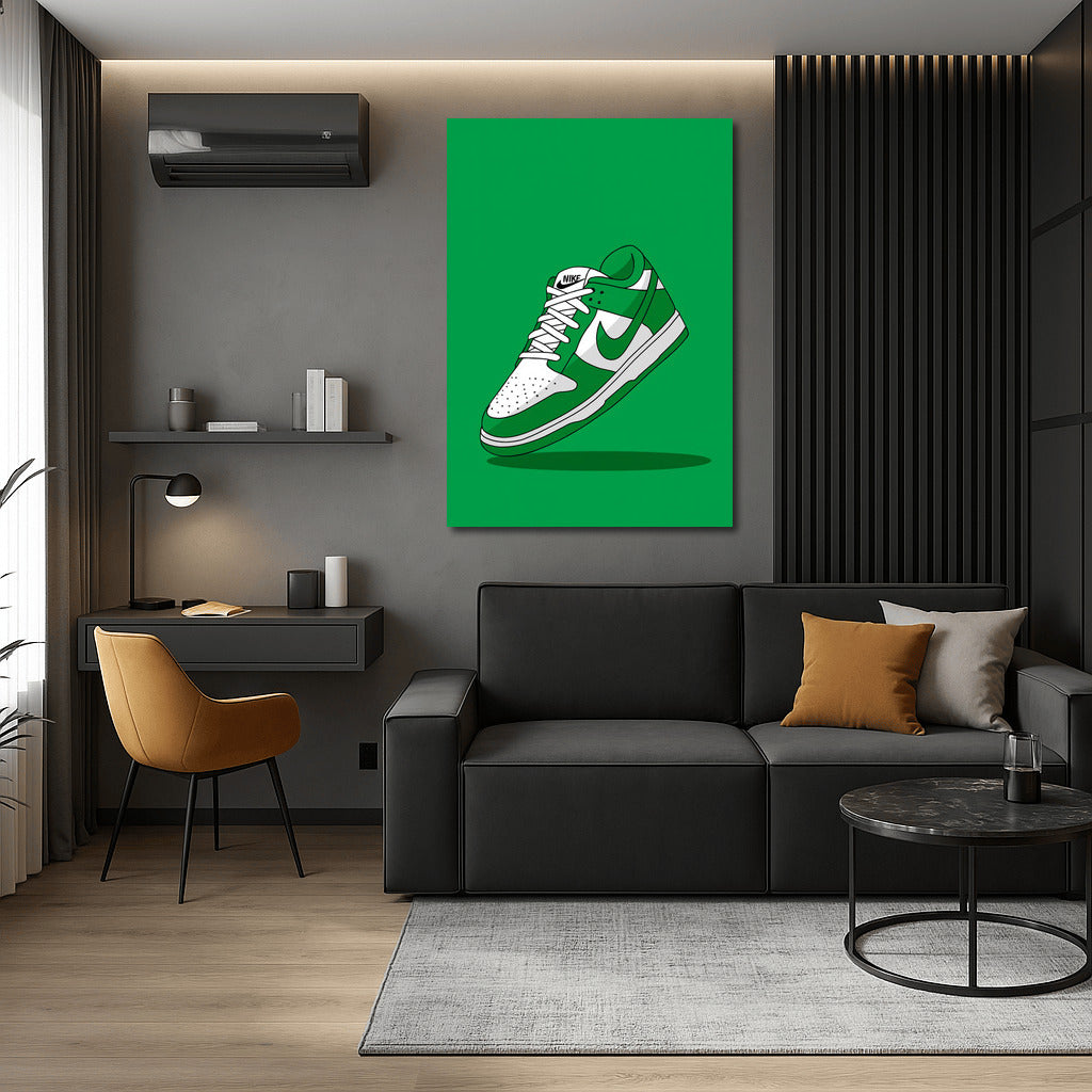 Green Nike Sneakers: Dynamic and Fresh