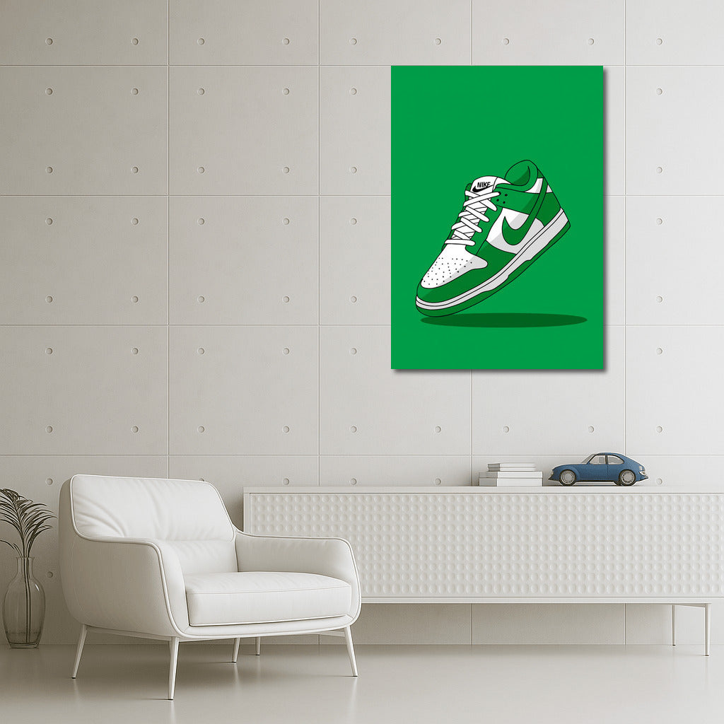 Green Nike Sneakers: Dynamic and Fresh