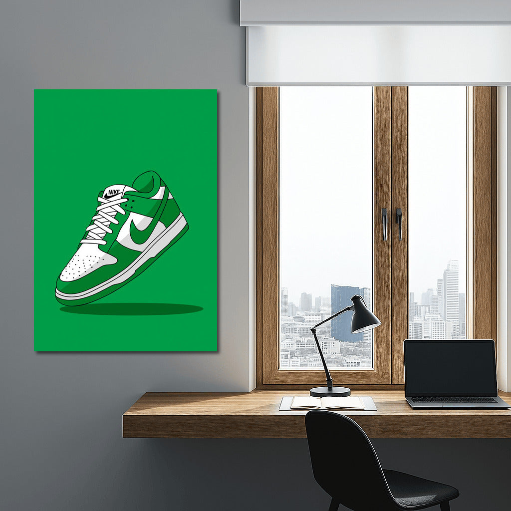 Green Nike Sneakers: Dynamic and Fresh