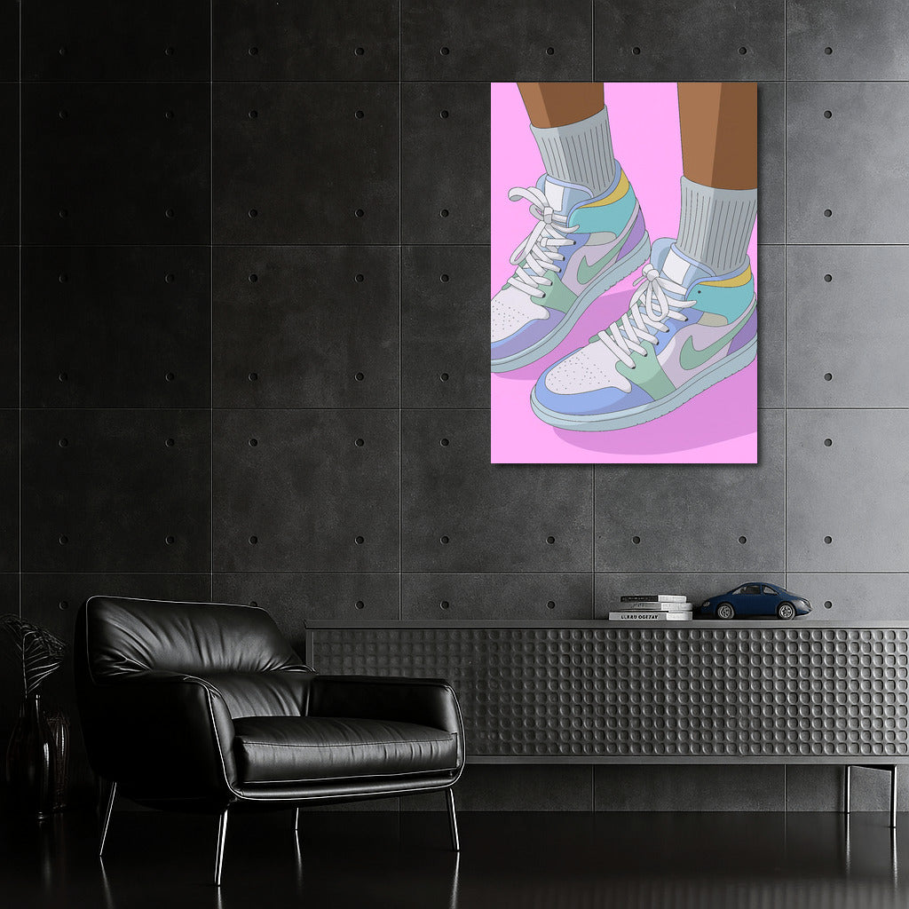 Pastel Nike Sneakers: Dynamic and Stylish